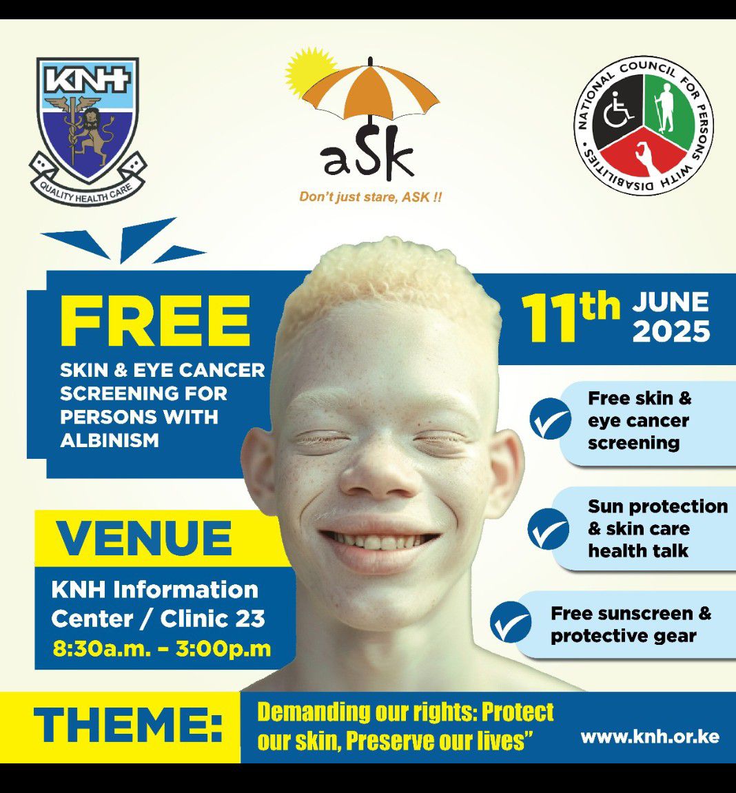 ncpwd-and-knh-partner-for-free-health-services-for-persons-with-albinism Image