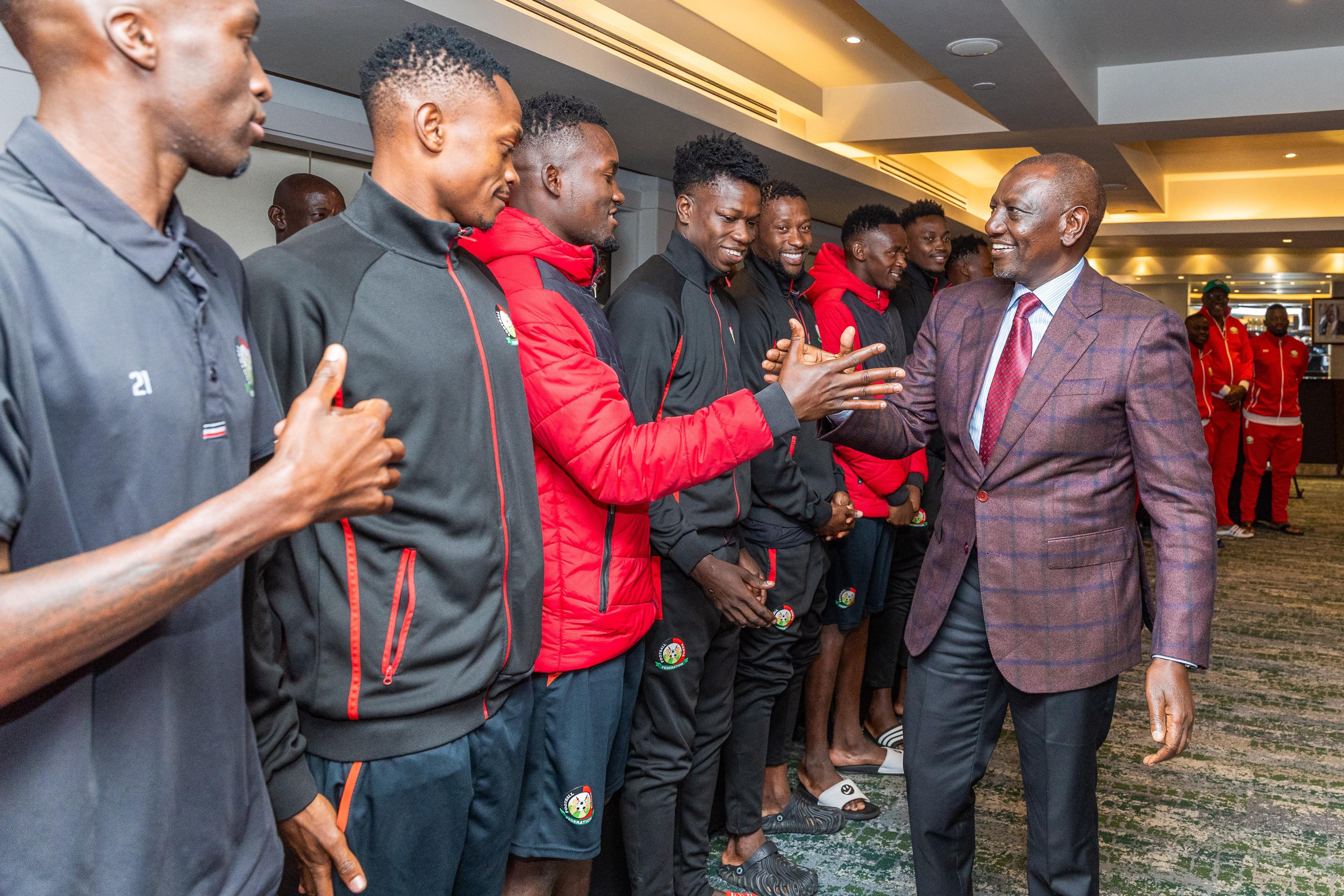president-ruto-meets-harambee-stars-promises-more-money-if-kenya-beats-zambia Image