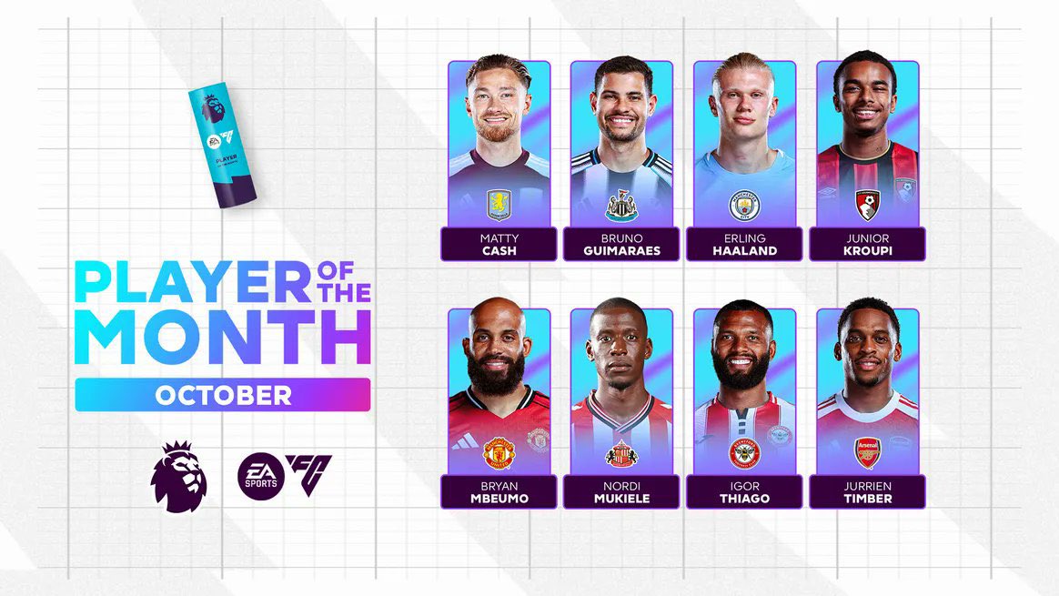 epl-announces-october-player-of-the-month-nominees Image