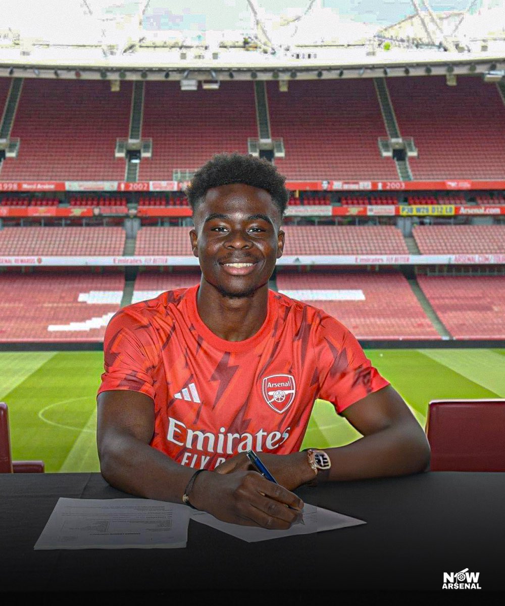 saka-set-to-become-arsenals-top-earner-as-new-deal-nears-completion Image