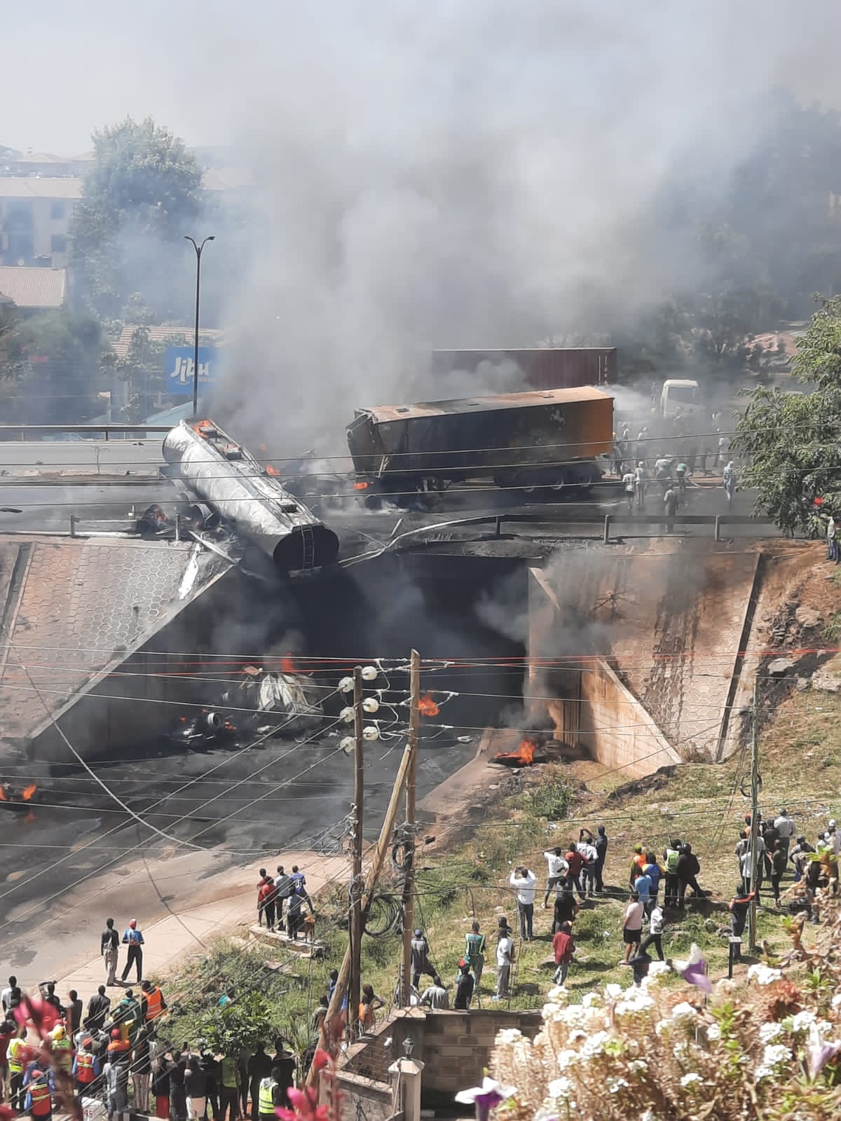 one-killed-as-fuel-tanker-bursts-into-flames-after-crash-on-nairobi-southern-bypass Image