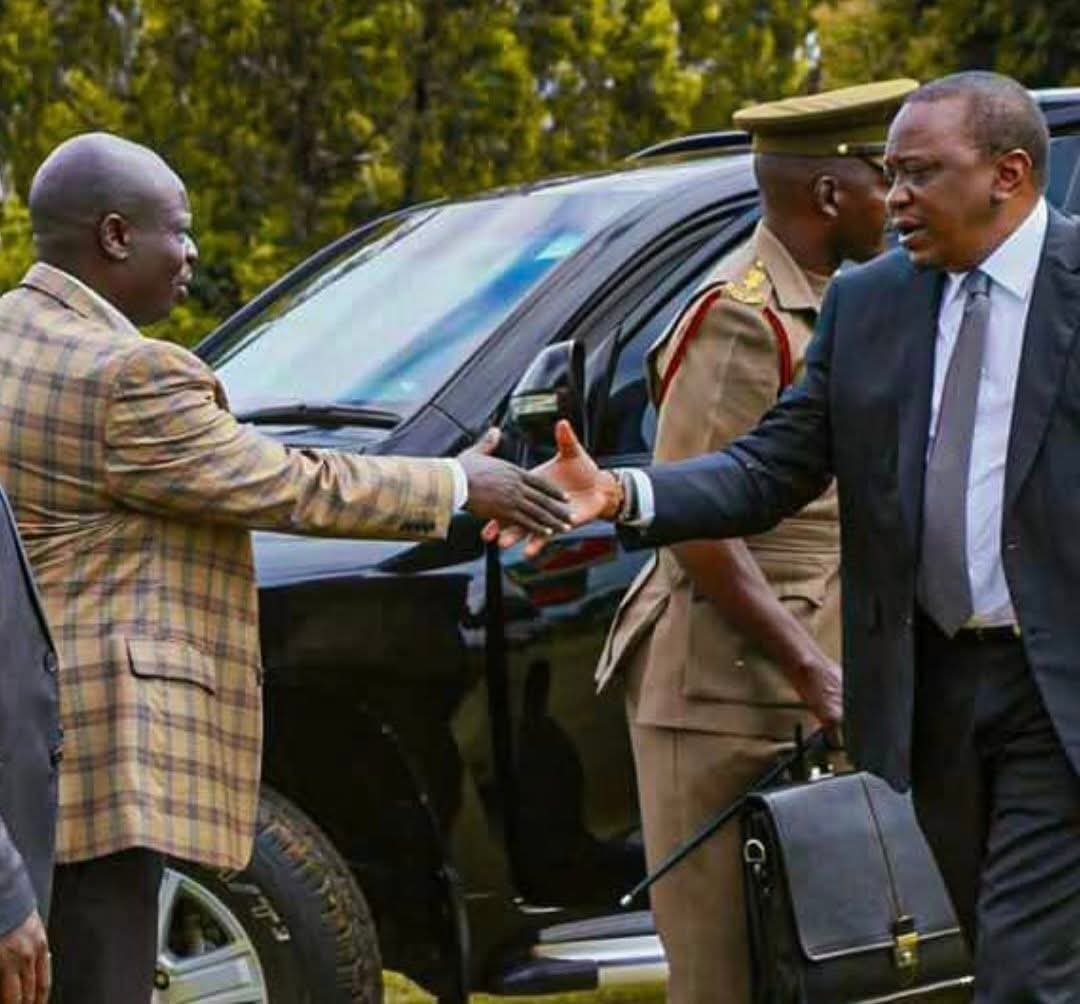 political-truce-uhuru-kenyatta-and-rigathi-gachagua-set-to-shake-hands Image