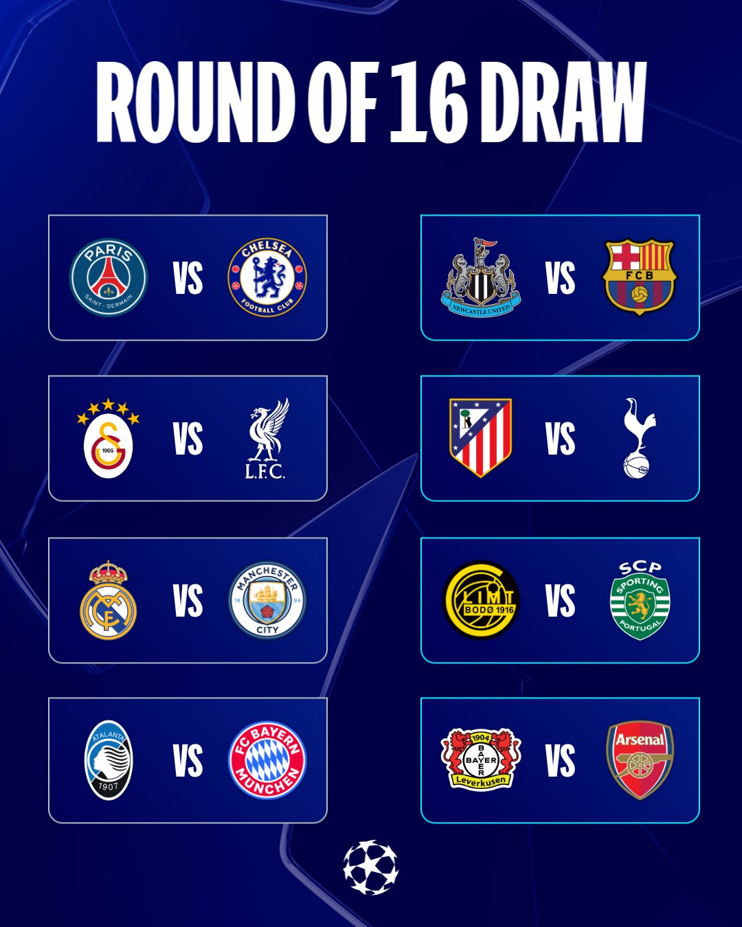 uefa-champions-league-round-of-16-draw-sets-high-profile-ties Image
