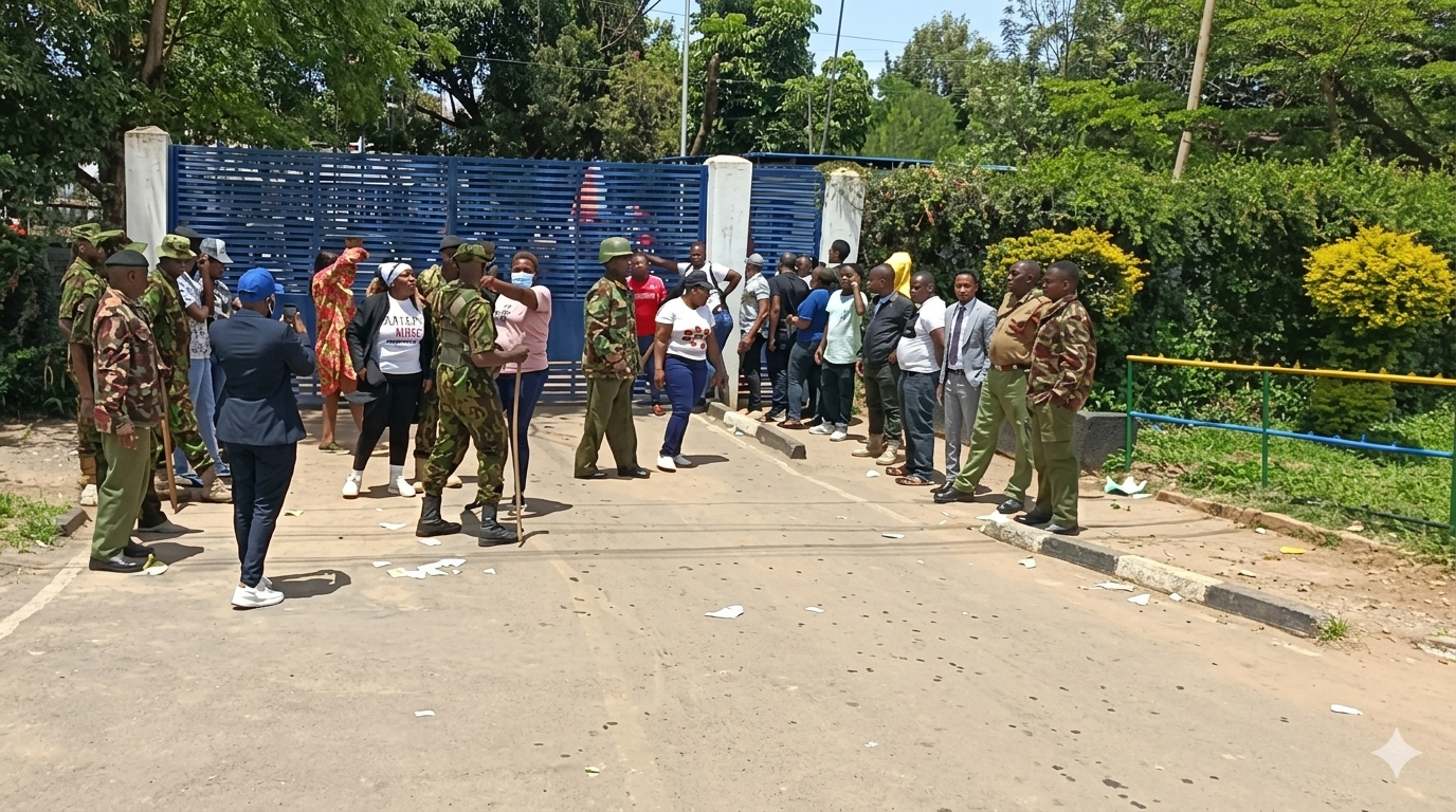 comedians-sammy-kioko-and-tom-daktari-arrested-in-machakos-over-payment-dispute-protest Image