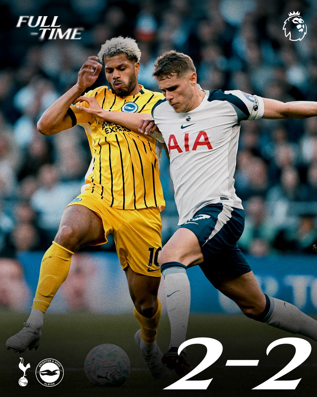 tottenhams-relegation-fears-intensify-after-late-brighton-heartbreak Image