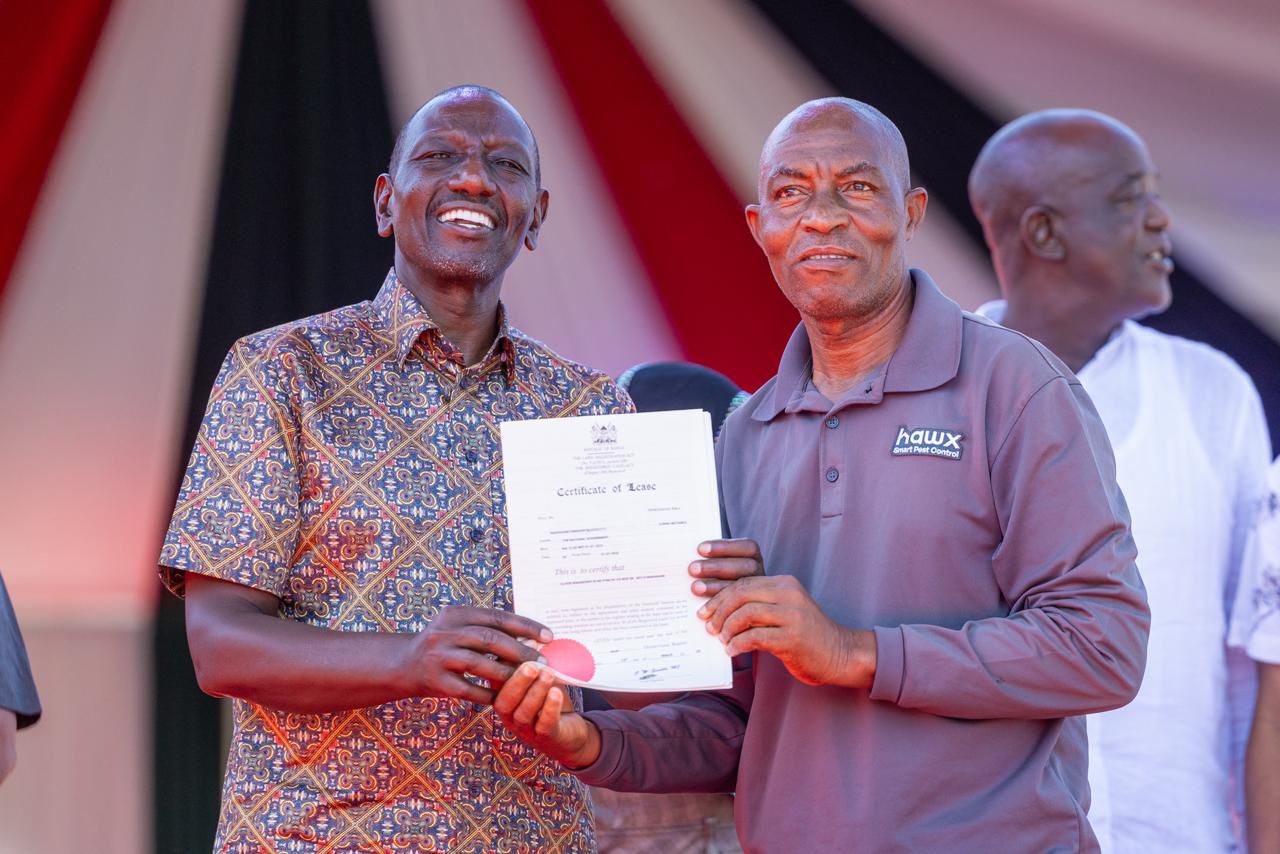 ruto-declares-end-to-squatter-era-as-33000-title-deeds-issued-at-coast-event Image