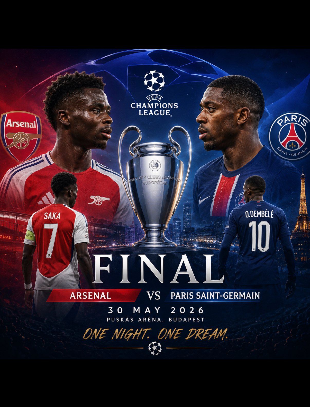 arsenal-and-psg-set-for-huge-champions-league-final-clash-in-budapest Image