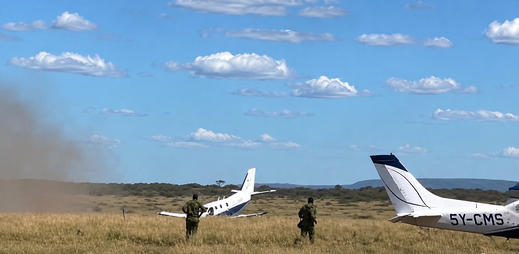 fixed-wing-aircraft-crash-lands-at-olkiombo-airstrip-in-maasai-mara Image