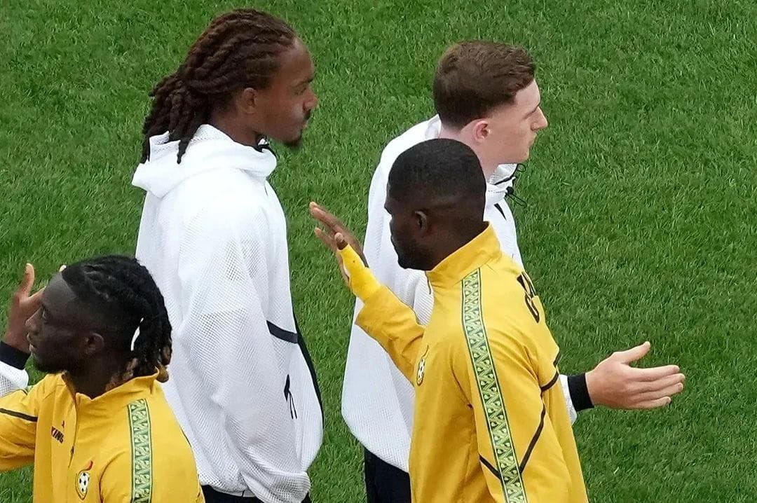 djed-spence-handshake-moment-with-thomas-partey-draws-scrutiny-amid-ongoing-legal-case Image