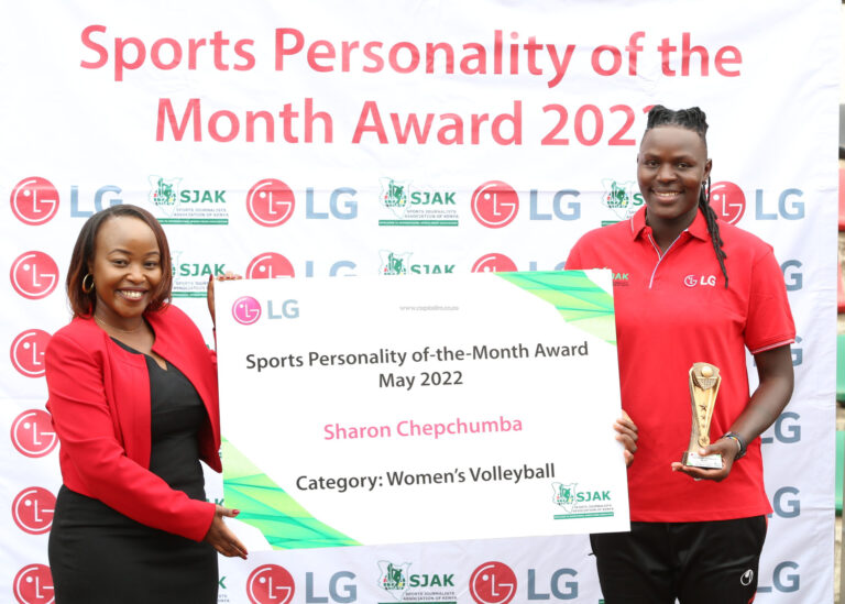 KCB and Malkia Star named LG Sports Personality of the Month.