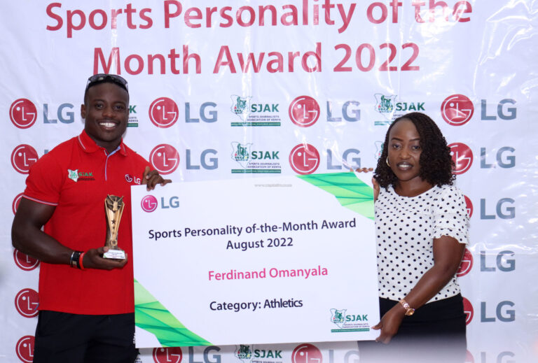 Omanyala named August Sportsperson of the month.