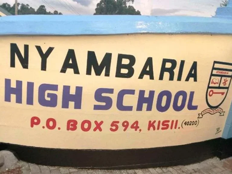Nyambaria National School In Defense Of KCSE Performance
