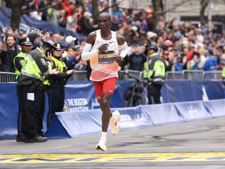 Tough day at the office for Kipchoge