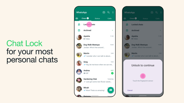 WhatsApp Offers Lock and Hide Specific WhatsApp Chats